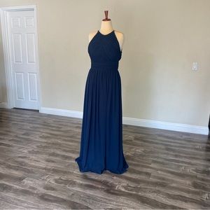 Bill levkoff navy blue dress